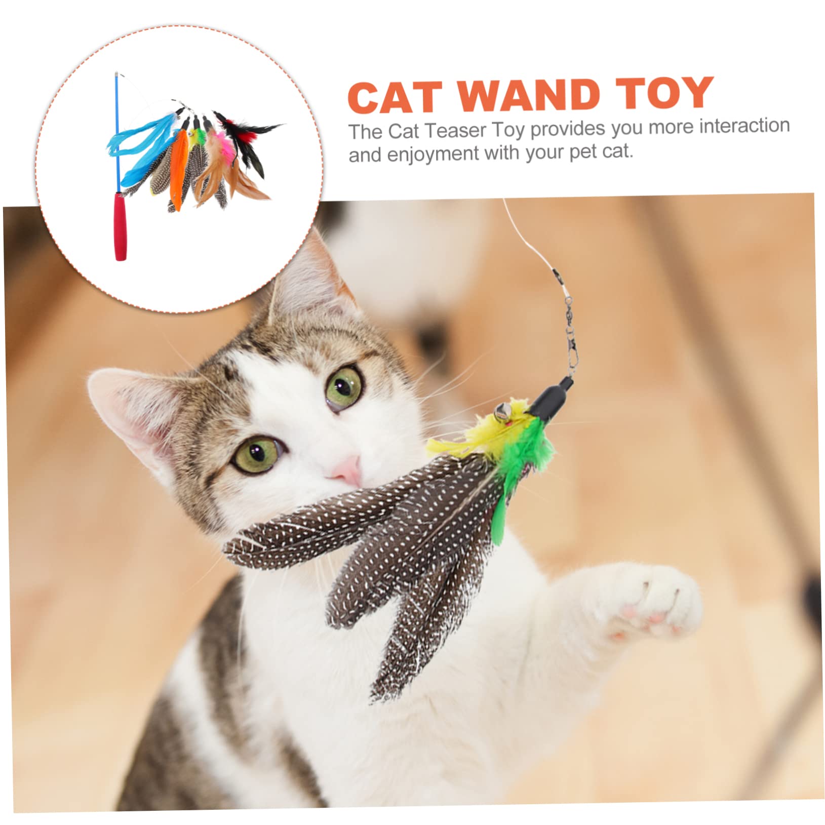 Mipcase 5sätze Katzenspielzeug Mit Telescopic Teaser- Für Interaktives Für Kätzchen Und Katzen Fördert Und Stärkt Die Bindung
