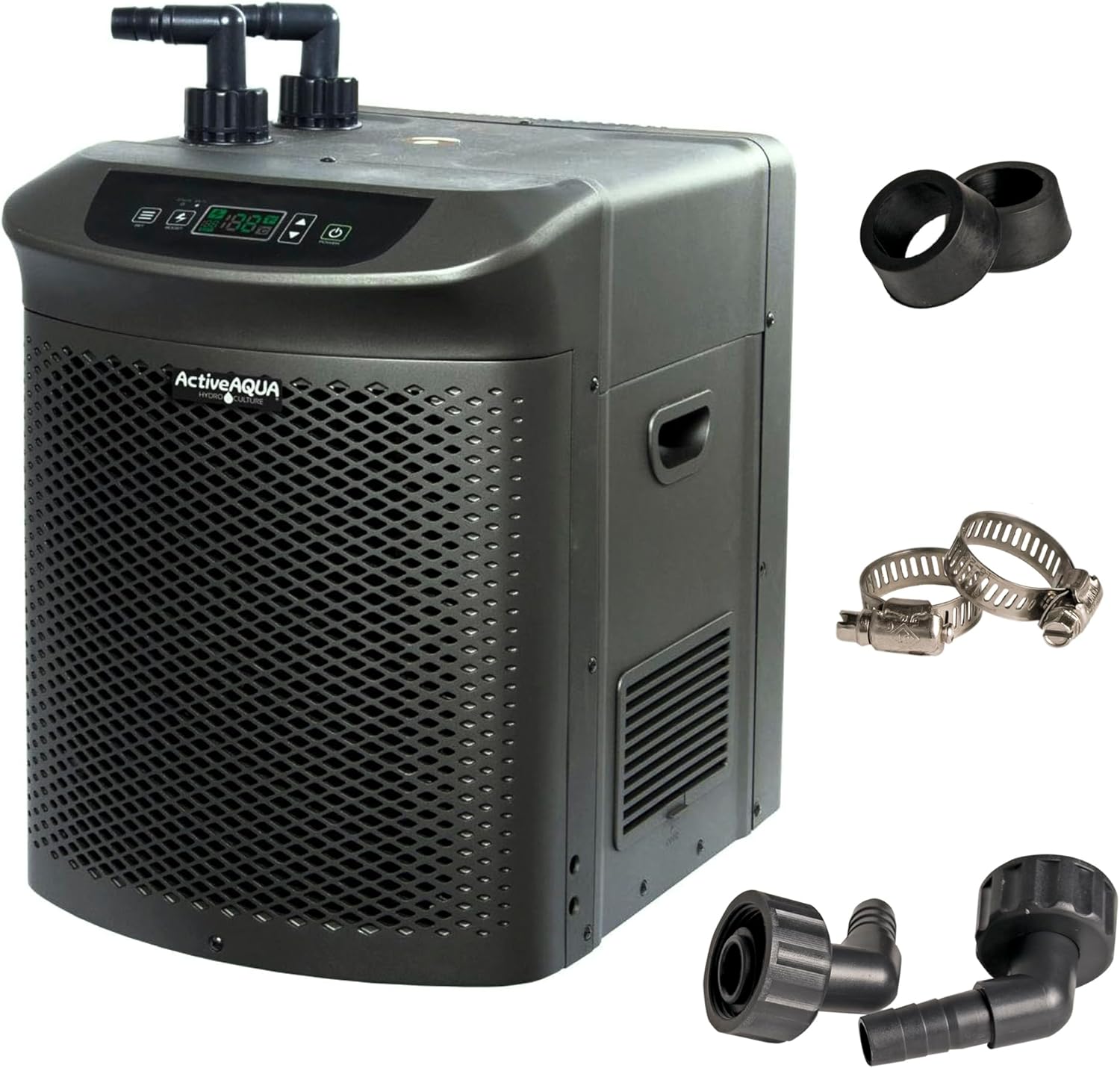 Active Aqua 0.5 HP Water Chiller with Boost | Cold Plunge & Ice Bath Cooler | Rapid Digital Temp Control | Fresh & Salt Water, Hydroponics, Aquariums | 90–172 Gal