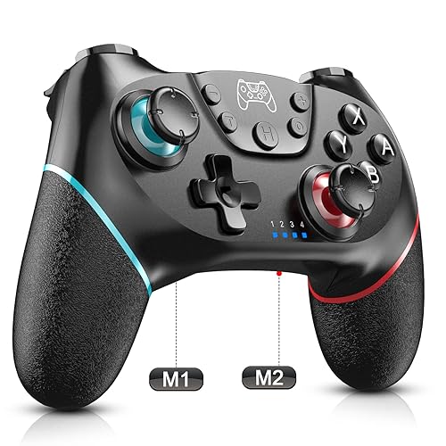 Diswoe Switch Controller, Wireless Pro Controller for Switch 2SwitchSwitch LiteSwitch OLED, Switch Remote Gamepad with Joystick, Adjustable Turbo