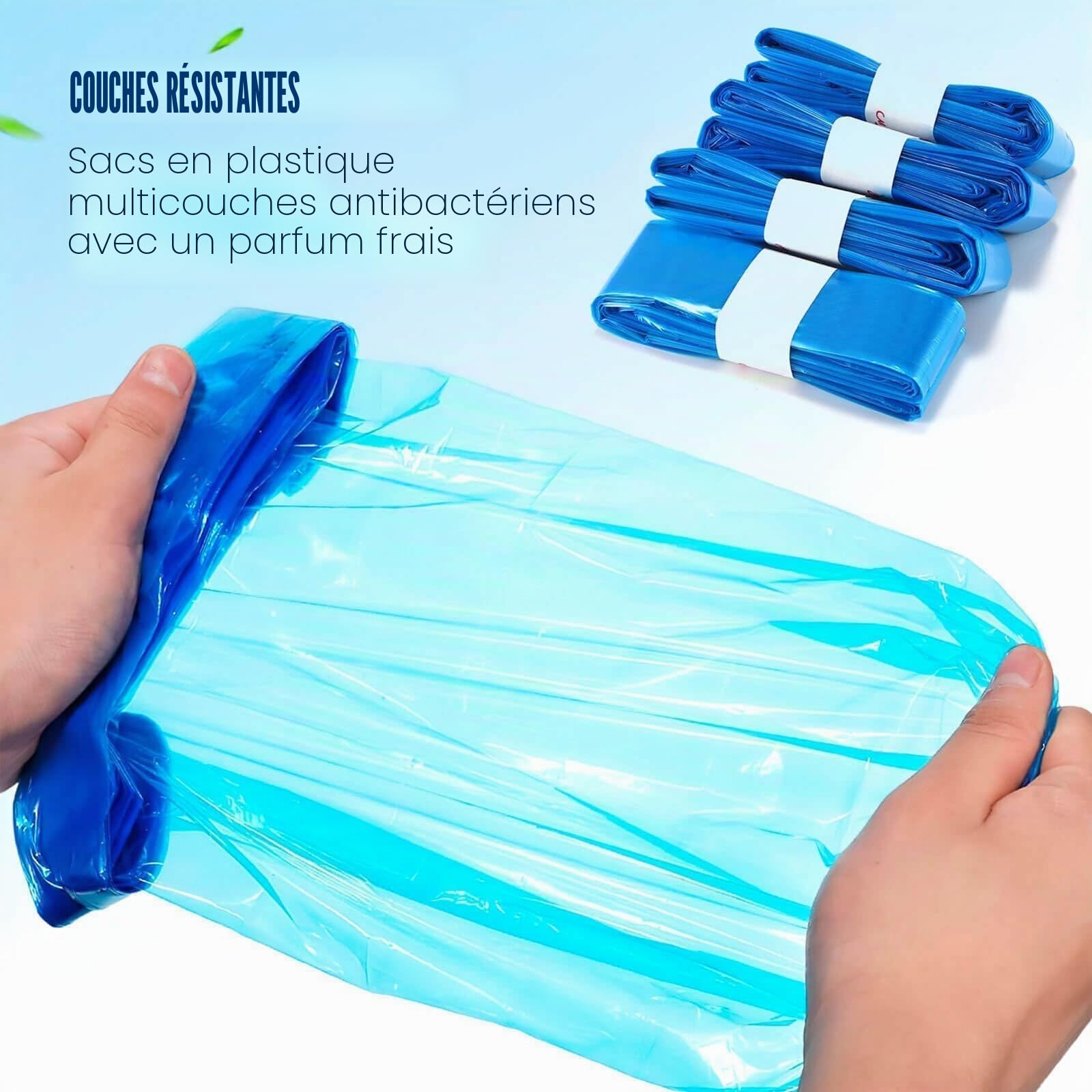 Lot de 12 sacs de recharge pour poubelle à couches compatibles avec les cartouches Genie, Angelcare, Tommee Tippee, Twist & Click et Spross