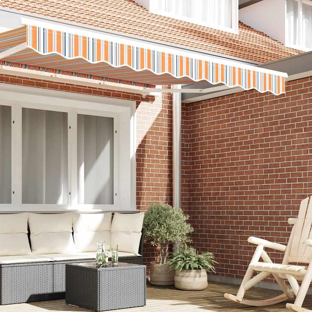 Grembiule di ricambio per tenda da sole, multicolore, in poliestere, larghezza 2,5 m, resistente alle intemperie e impermeabile, per tenda da sole, balcone, giardino, con tessuto resistente ai