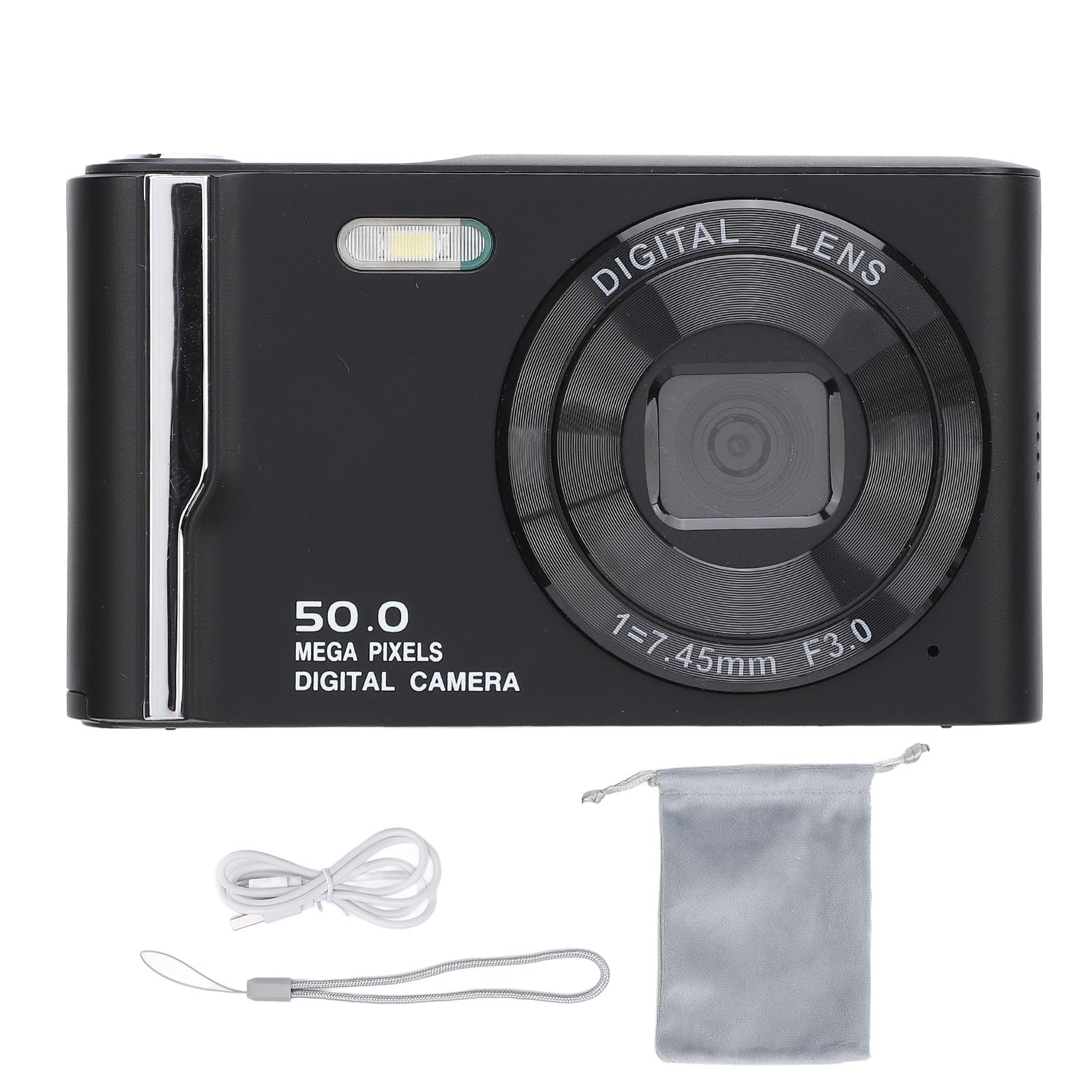 Cámara Digital HD De 50 MP Y Vídeo 4K – Zoom 16X, Pantalla 2.88", Luz De Relleno, Fácil De Usar