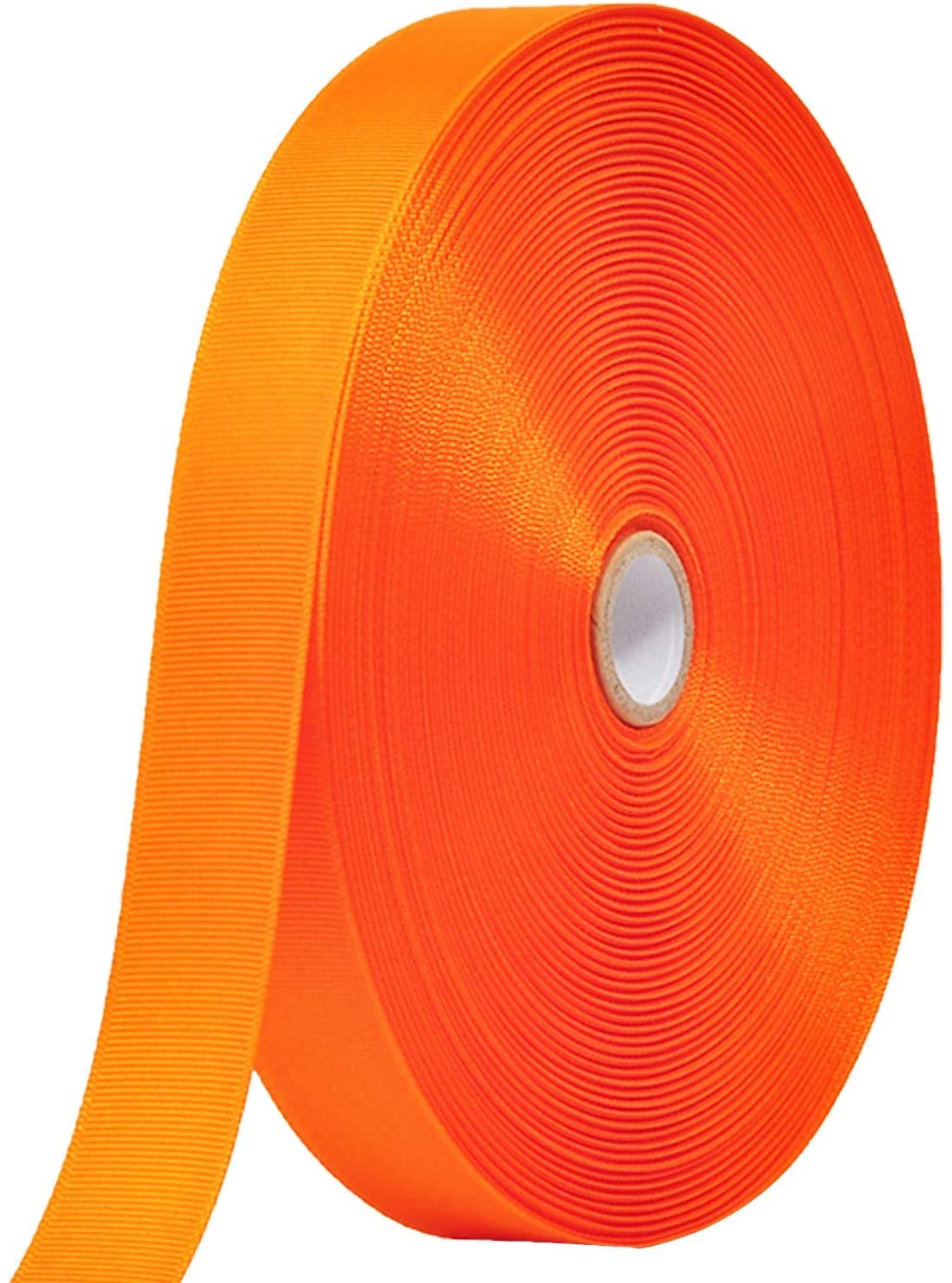 Berolle 100 Yards 3/8inch Wide Double Face Grosgrain Ribbon Gift Wrapping Ribbon for Hair Bow Crafts (Orange)