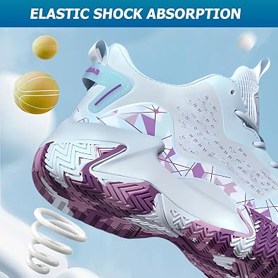 Men's Basketball Shoes Fashion Non-Slip High-Top Sneakers Comfortable Breathable Training Running Sport Volleyball Shoes