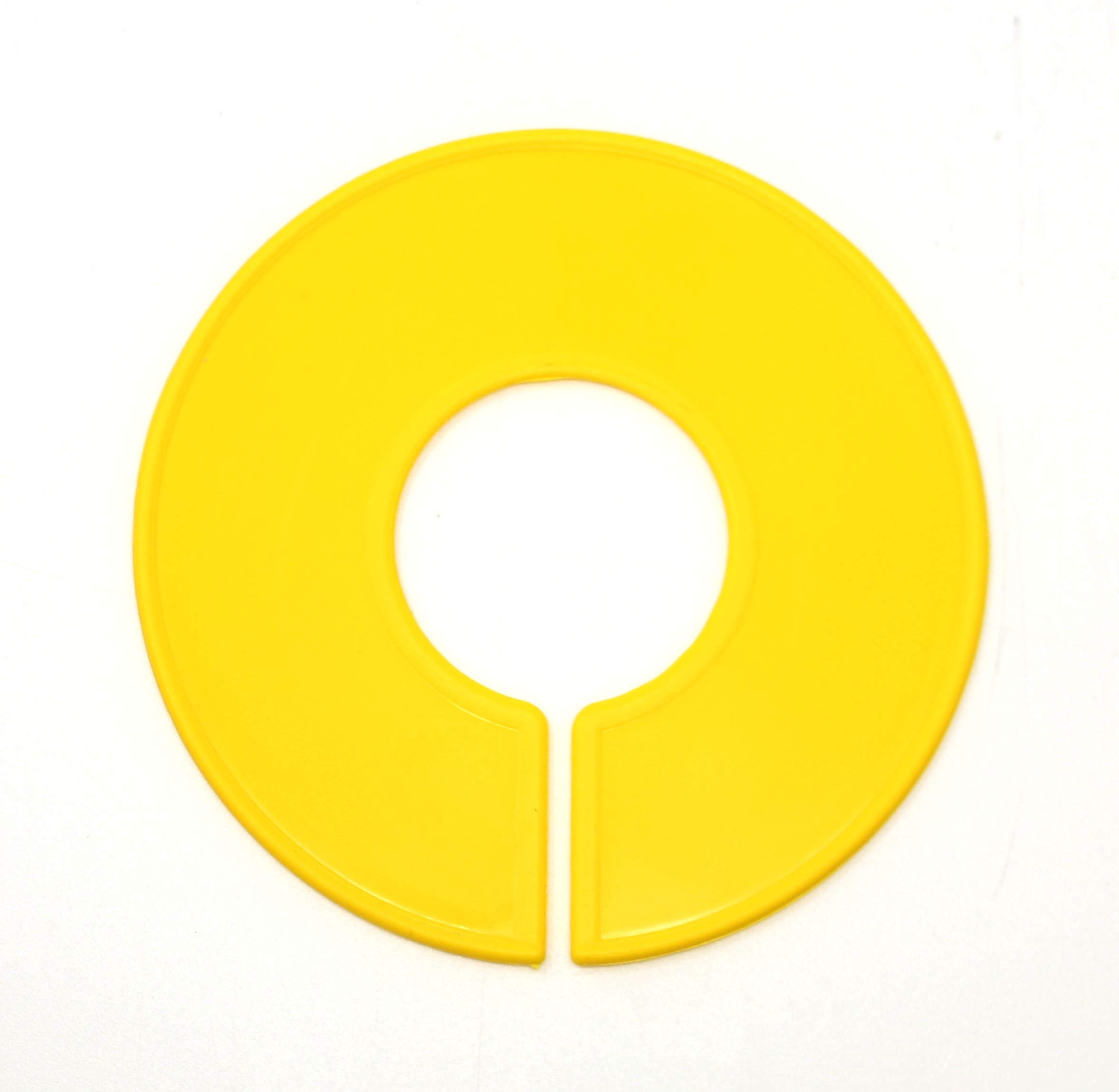 Yellow Round Plastic Blank Rack Size Dividers - Multi-Pack (100)