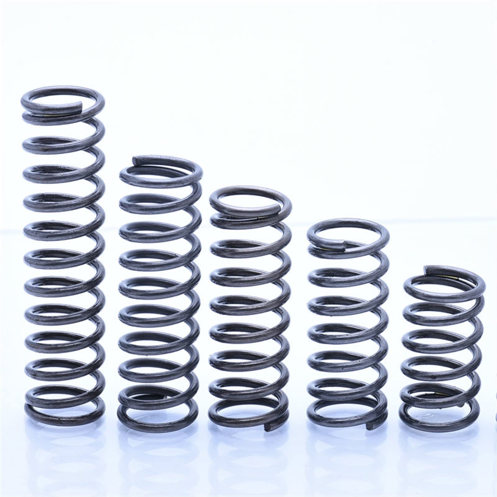 molle, Molla di compressione Zixinz in acciaio a spirale grande, diametro filo 3 mm, esterno 24-26, lunghezza 60-200, 2 pezzi