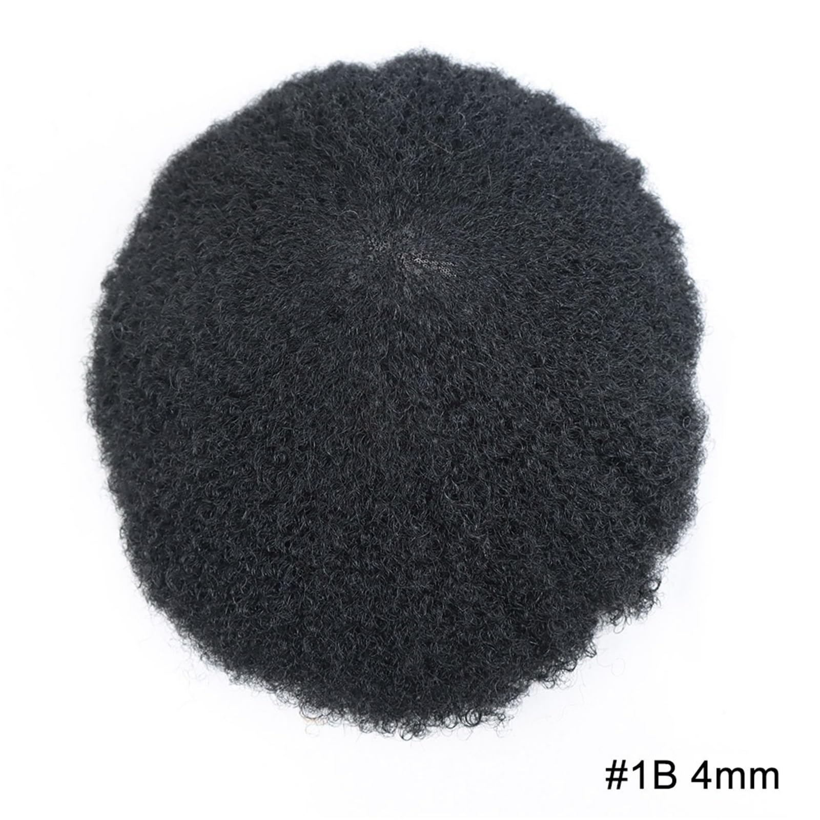 Stylizacja ludzkich włosów, kręcone, proteza, męska tuupet, pełna podstawa (4 mm)