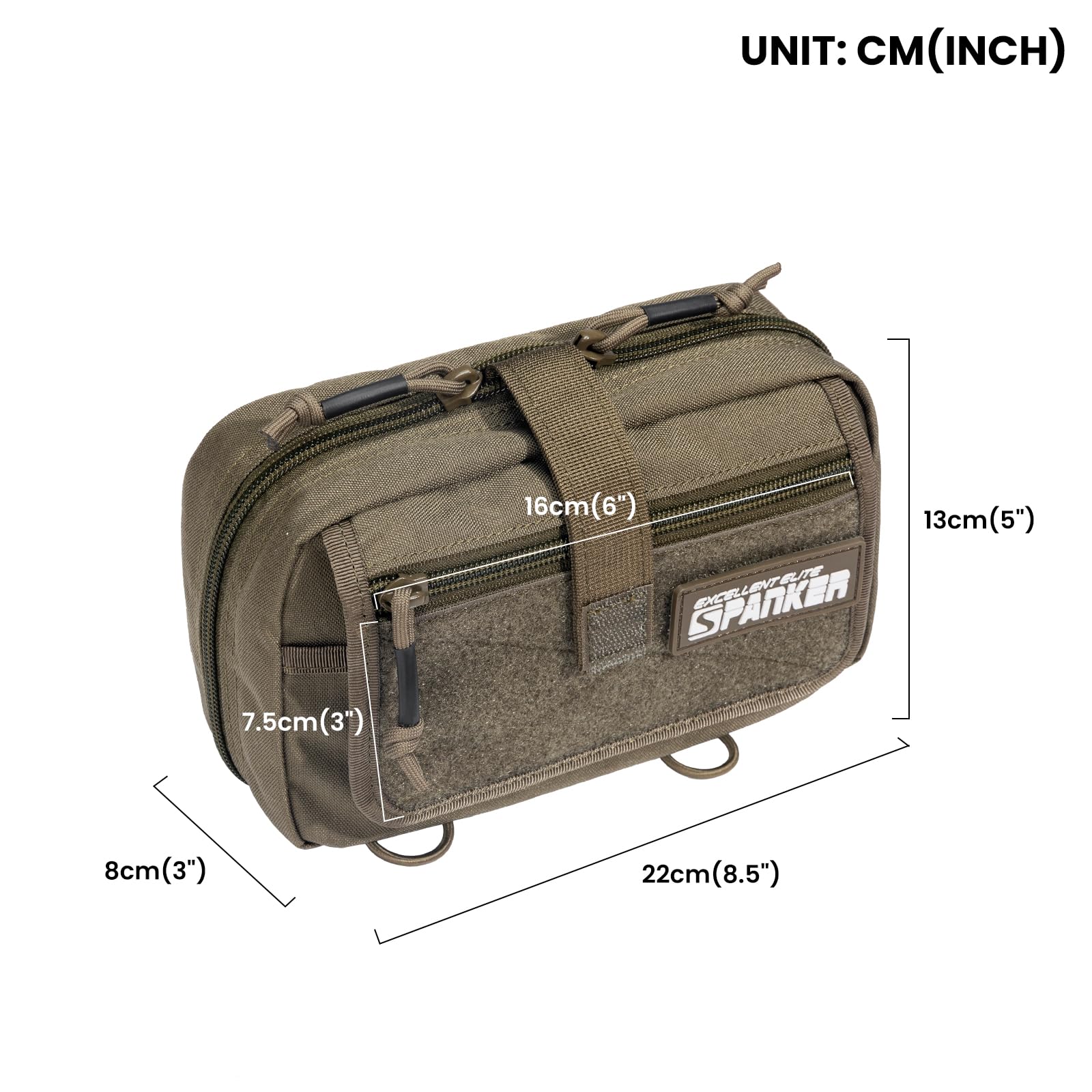 EXCELLENT ELITE SPANKER Bolsa táctica de primeros auxilios IFAK Rip Away Molle EMT, bolsa compacta de administración, bolsa de utilidad médica, kits de supervivencia de emergencia para chaleco