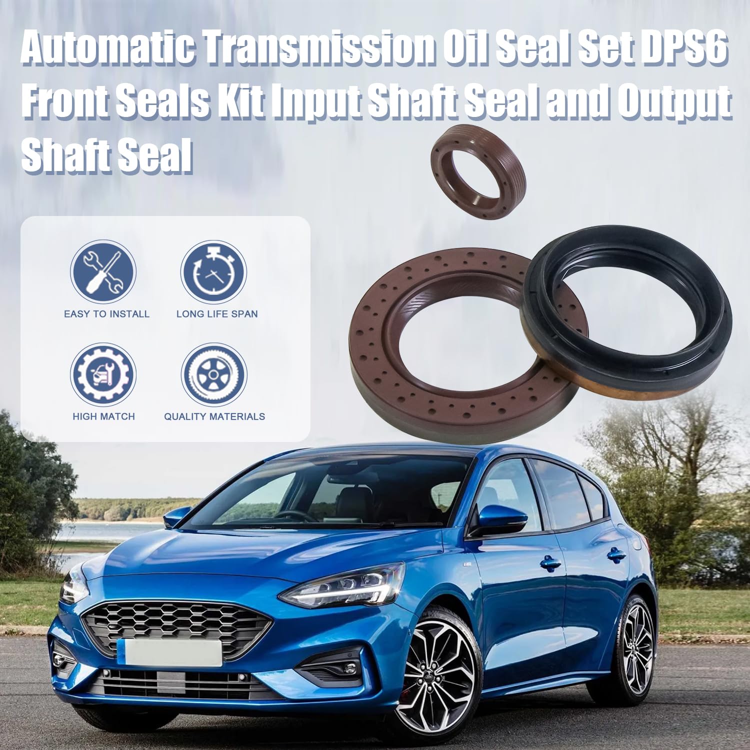 Input Shaft Seal TRANSPEED DPS6 Transmission Oil Seal Set - Input ...