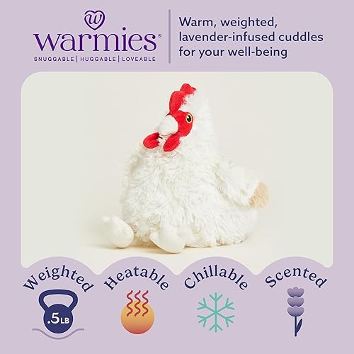 Miniatura 2 de warmies Peluches juveniles con peso y aptos para microondas, pollo, peluche térmico para calidez y comodidad, lindos juguetes de felpa suave para
