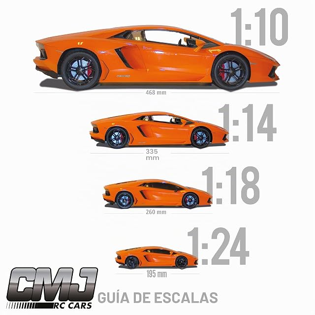 Foto 6 de 7 de CMJ RC Cars ™ Lamborghini Aventador Coche de Control Remoto con Licencia Oficial Coche 1:18 Escala Luces…