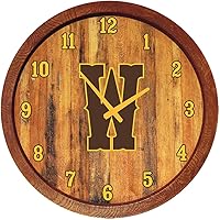 Vista 83 de The Fan-Brand NCAA Oklahoma Sooners: Faux Barrel Top Wall Clock Sports Team Bar Sign Décor - Home Man Cave, Party Decoration - Made On Demand