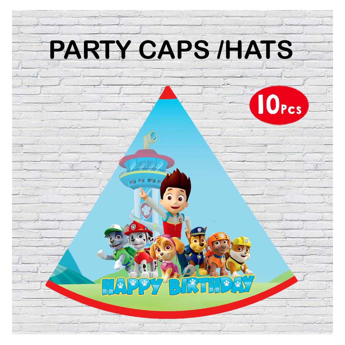 WoW Party Studio Puppy Cartoon Theme Happy Birthday Party Hats / Caps (10 Pcs) (B09SFRY8L2) Amazon Price History, Amazon Price Tracker
