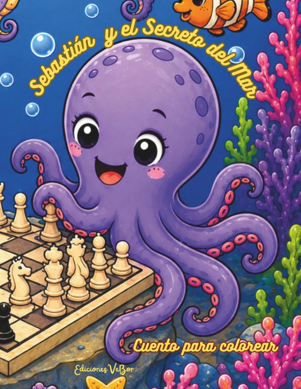 Sebastián y el Secreto del Mar: Cuento para colorear (Mi Libro de Sirenas y Amigos del Mar)