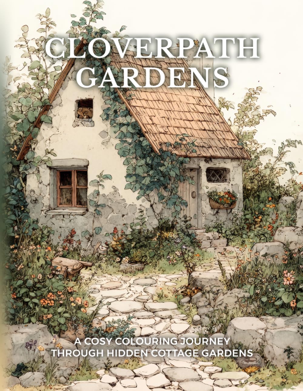 Cloverpath Gardens: A Cosy Colouring Journey Through Hidden Cottage Gardens