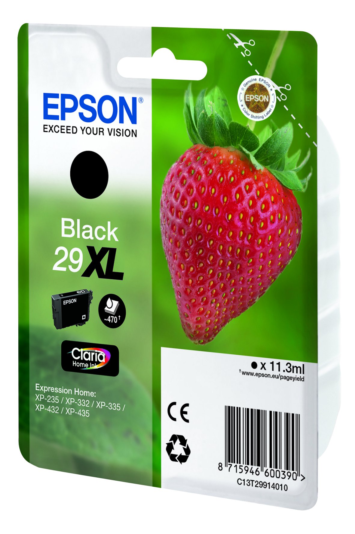 Epson 29 Serie Fragola, Cartuccia Originale Getto D'Inchiostro Claria Home, Formato Xl & 29 Serie Fragola, Cartuccia Originale Getto D'Inchiostro Claria Home, Ciano