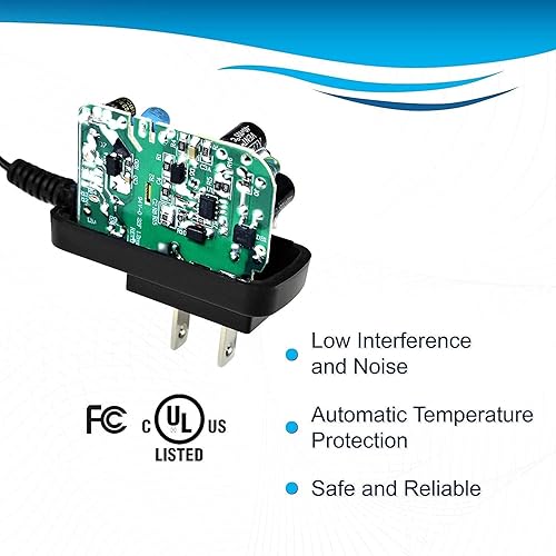 Miniatura 4 de HQRP Cargador adaptador de CA compatible con Hyundai A7 HD 7 pulgadas, Allwinner A10, H700 Android, Tablet PC, PC, Hyundai Rock X X800 RK3066, cable