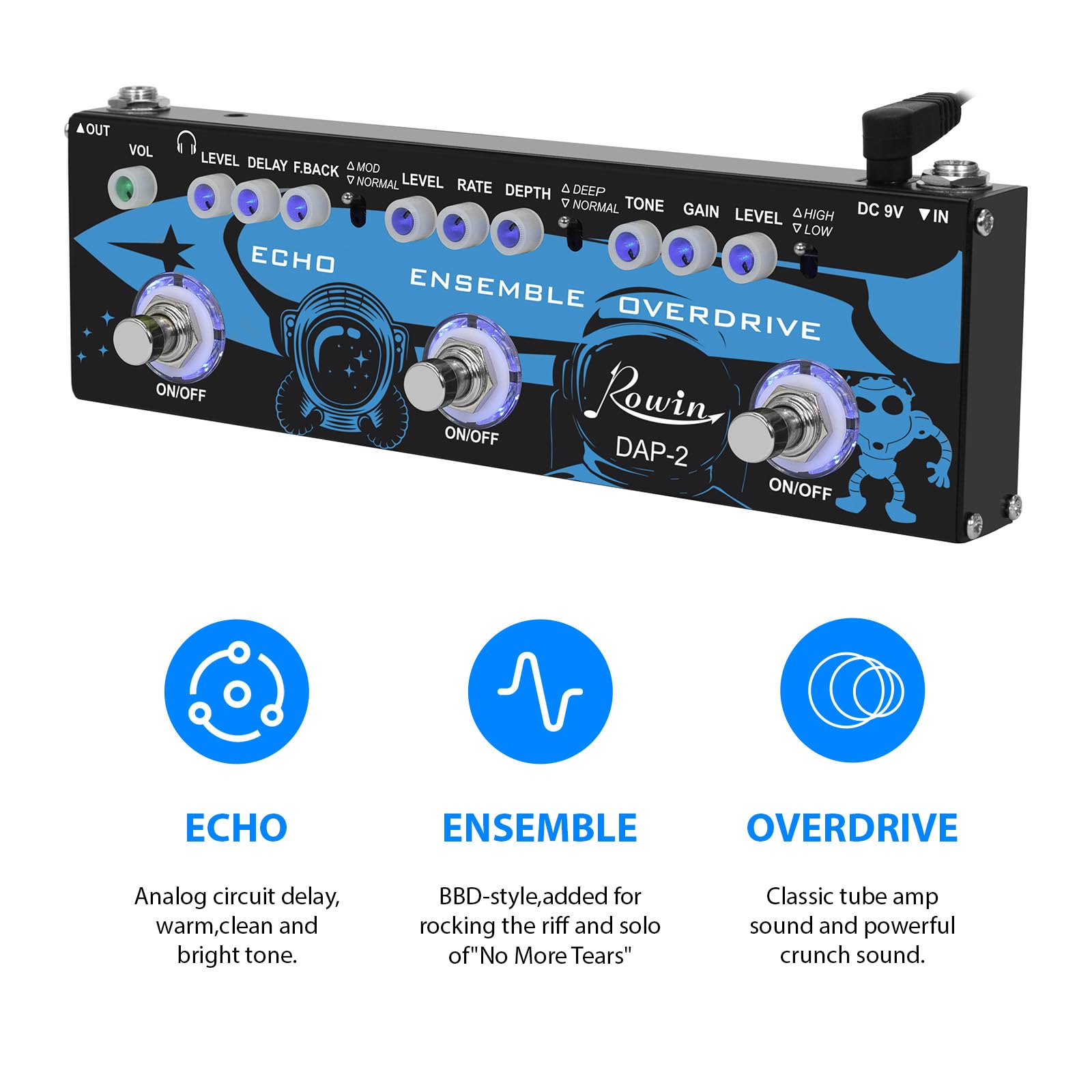 Amazon | 3-in-1 エフェクター ギター エフェクターギター マルチ