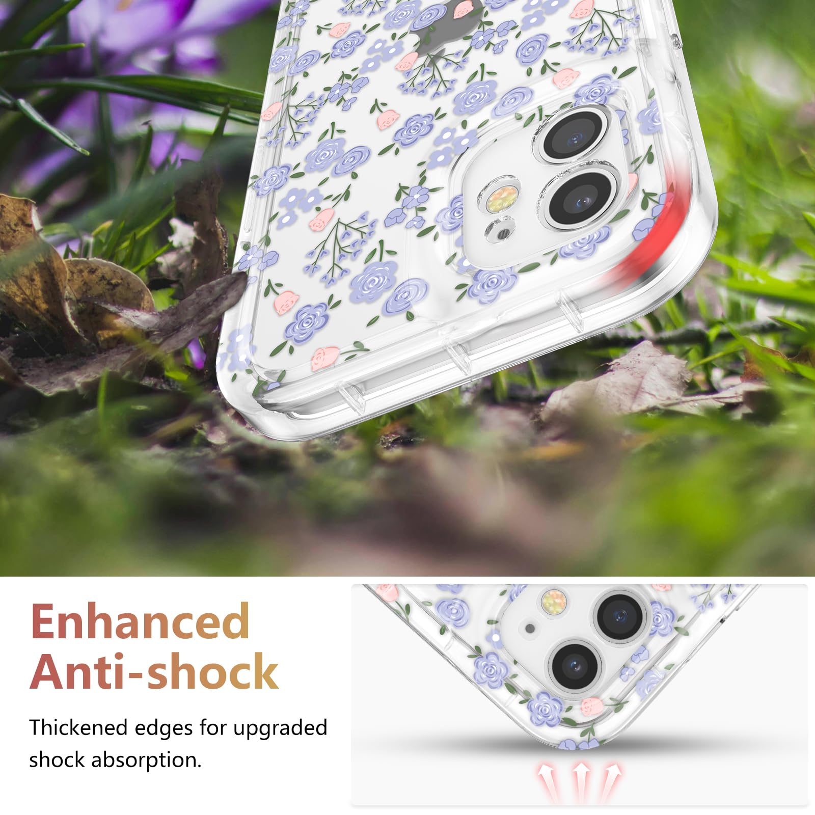 RALEAVO Floral Case for iPhone 12 - Image 4