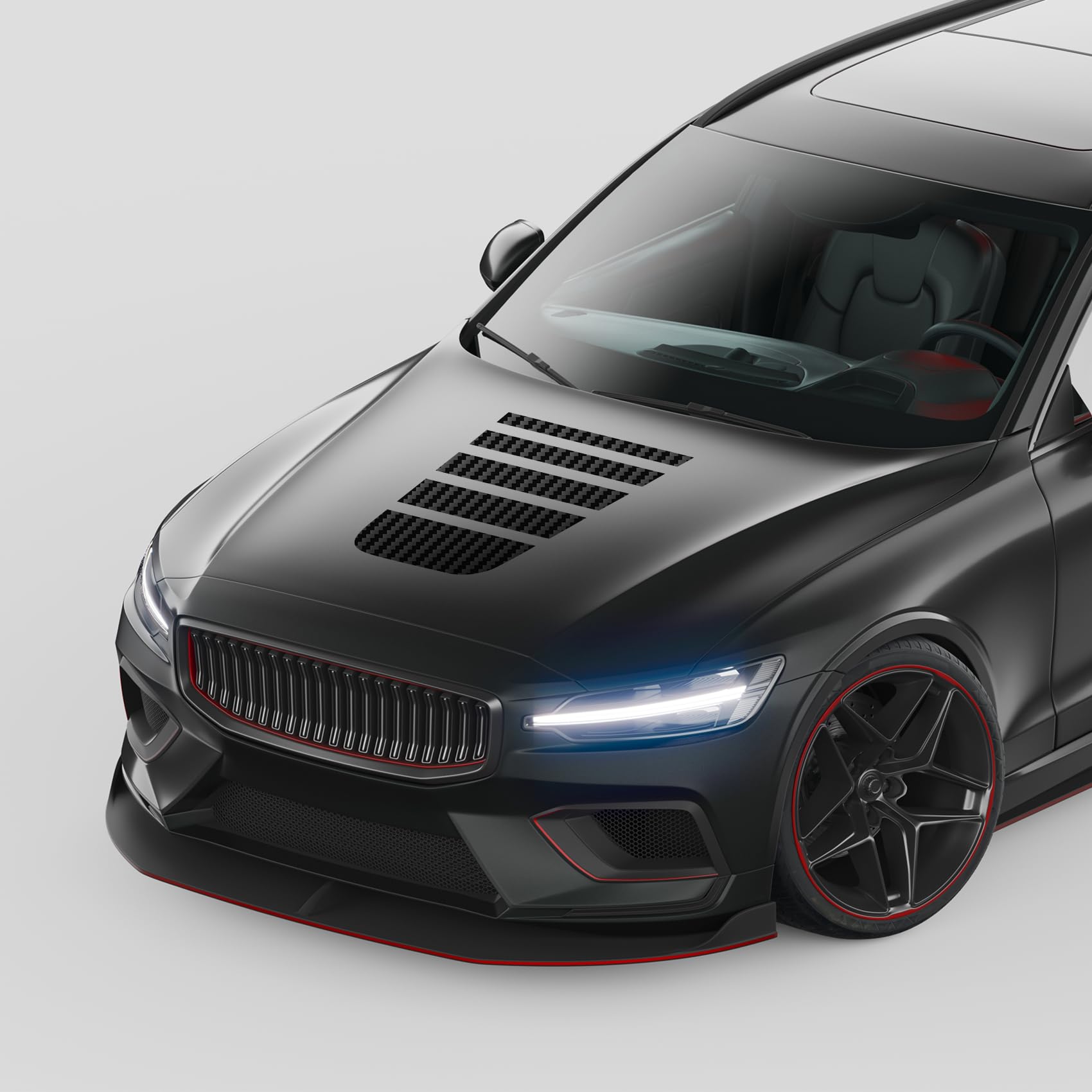 Finest Folia Totenkopf Aufkleber 30x21cm - Schwarz Glanz Für Auto & Motorrad