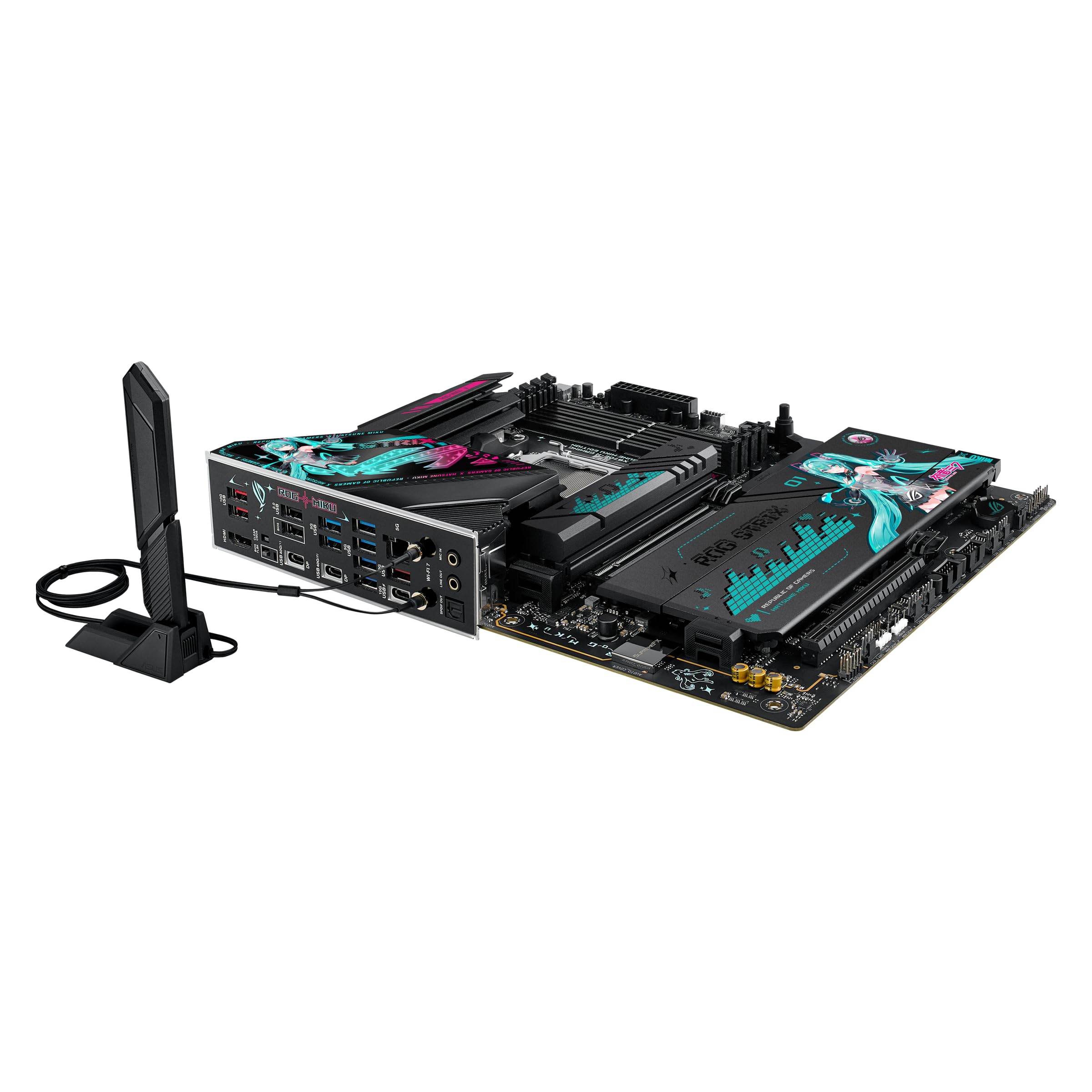 ASUS ROG Strix X870E-H Gaming WIFI7 Mainboard Sockel AMD AM5 (ATX, DDR5, WiFi 7, 4X M.2, PCIe 5.0, 2X USB4, PCIe Slot Q-Release, Aura Sync)