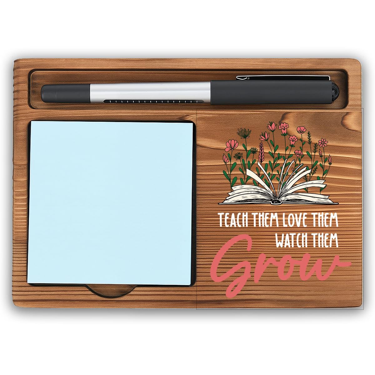 Teacher Gifts for Women Men Teacher Appreciation Gifts Birthday Gifts Teachers Day Gifts Teacher of The Year Gifts Thank You Teacher Office Desk Decor Self-Stick Note Pad Holders