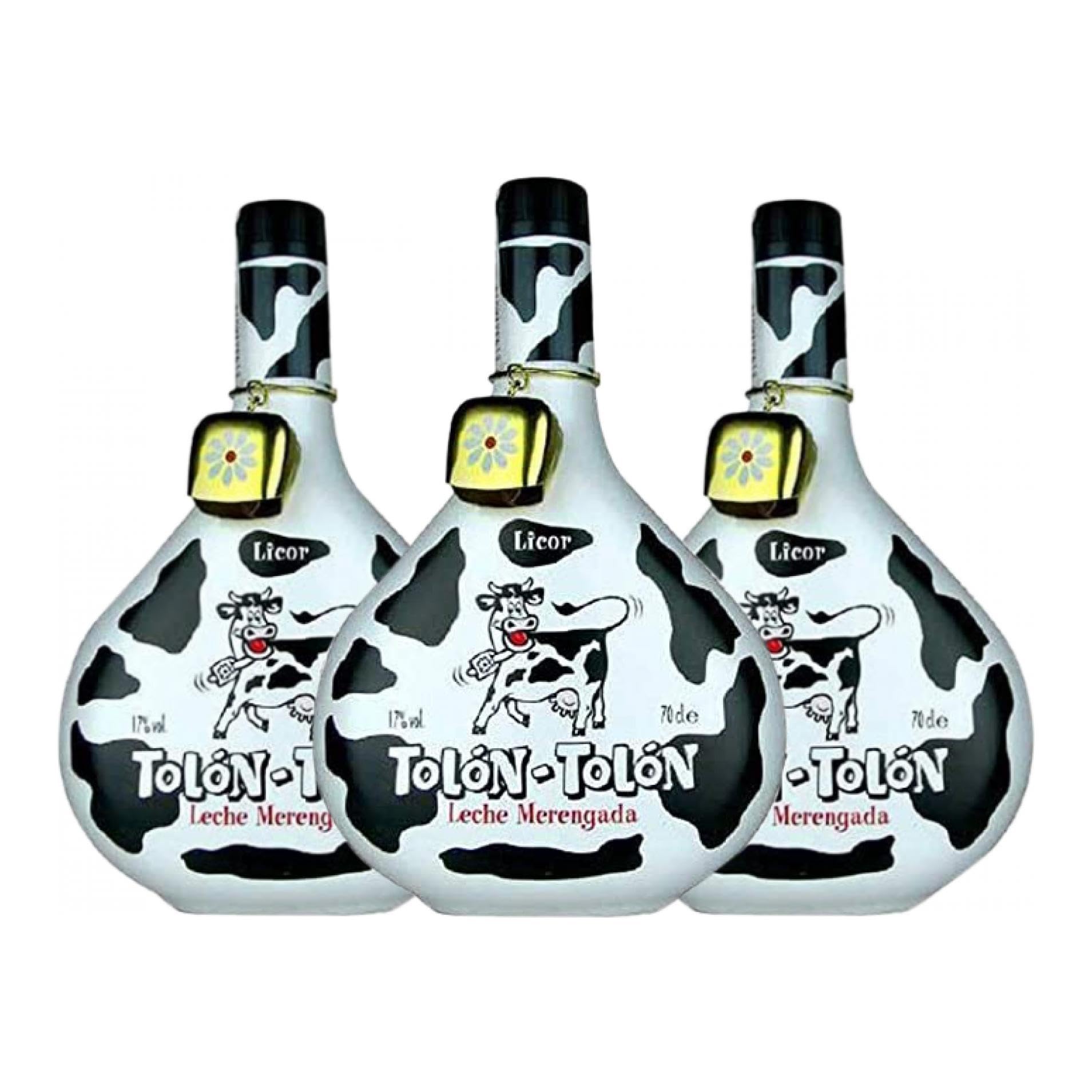 Crema de Licor Campeny Tolón-Tolón Leche Merengada 70 cl (Caja de 3 Botellas de 70 cl)