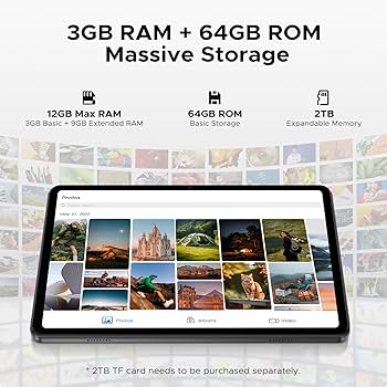 DOOGEE A9 アンドロイド15 タブレット 10インチ、12GB+64GB Amazon.co.jp: 【Android15 タブレット 初登場】DOOGEE A9