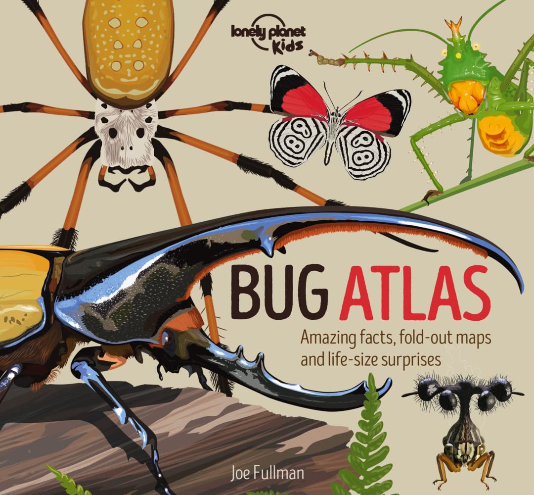 Lonely Planet Kids Bug Atlas: Amazing Facts & Fold Out Maps | Meet Spiders, Butterflies, Beetles & More | Packed with Beautiful Illustrations & Macro Photography: 1 (Creature Atlas)