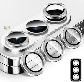 Camera Lens Protector for Samsung Galaxy Z Fold 7, Automatic Alignment Individual Aluminum Alloy Rings, Tempered Glass Camera Cover Screen Protector Film Sticker