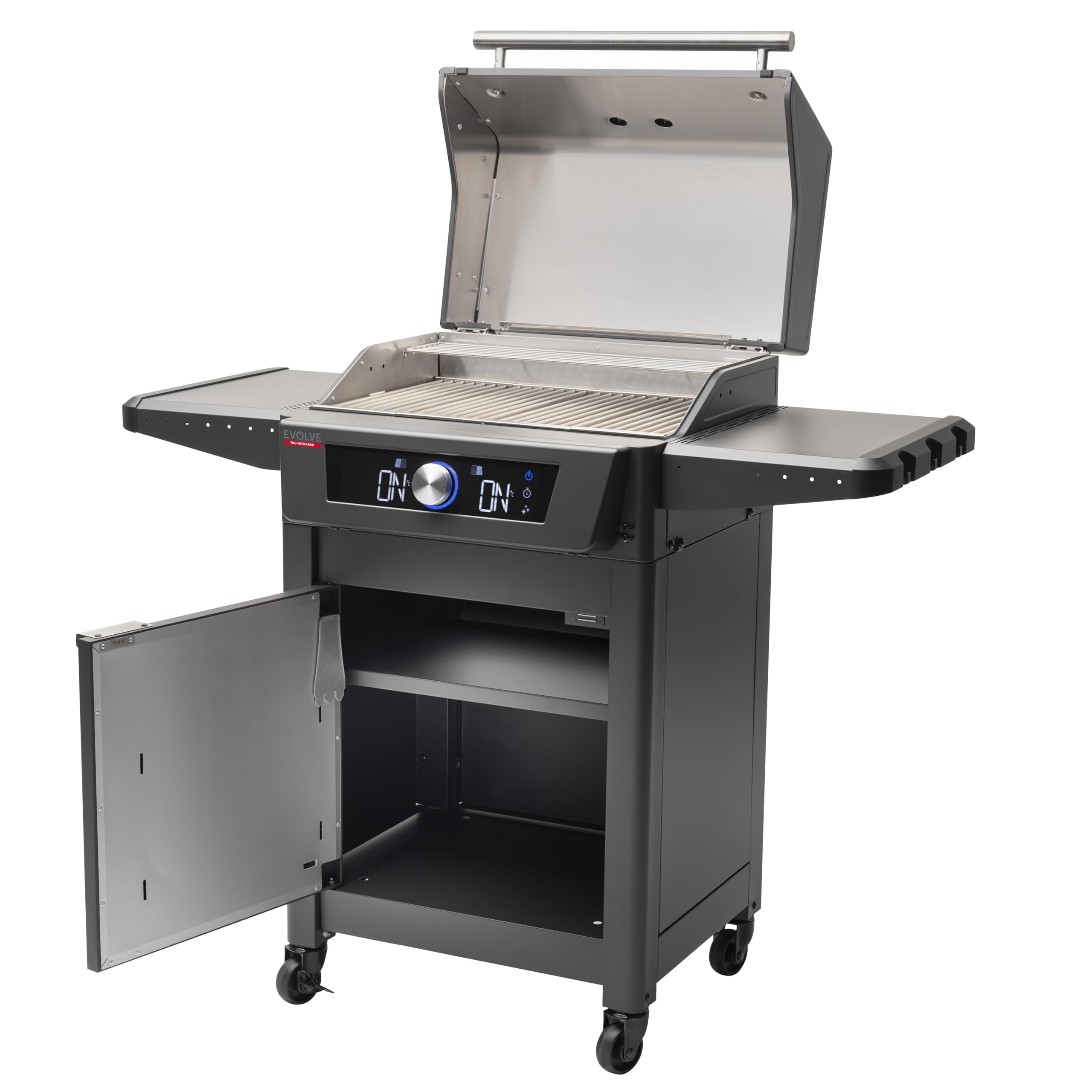 Char-Broil Barbacoa Eléctrico Evolve - Barbacoa con E-Power 90-370°C, control a través de la aplicación, función de limpieza, calor preciso en dos zonas