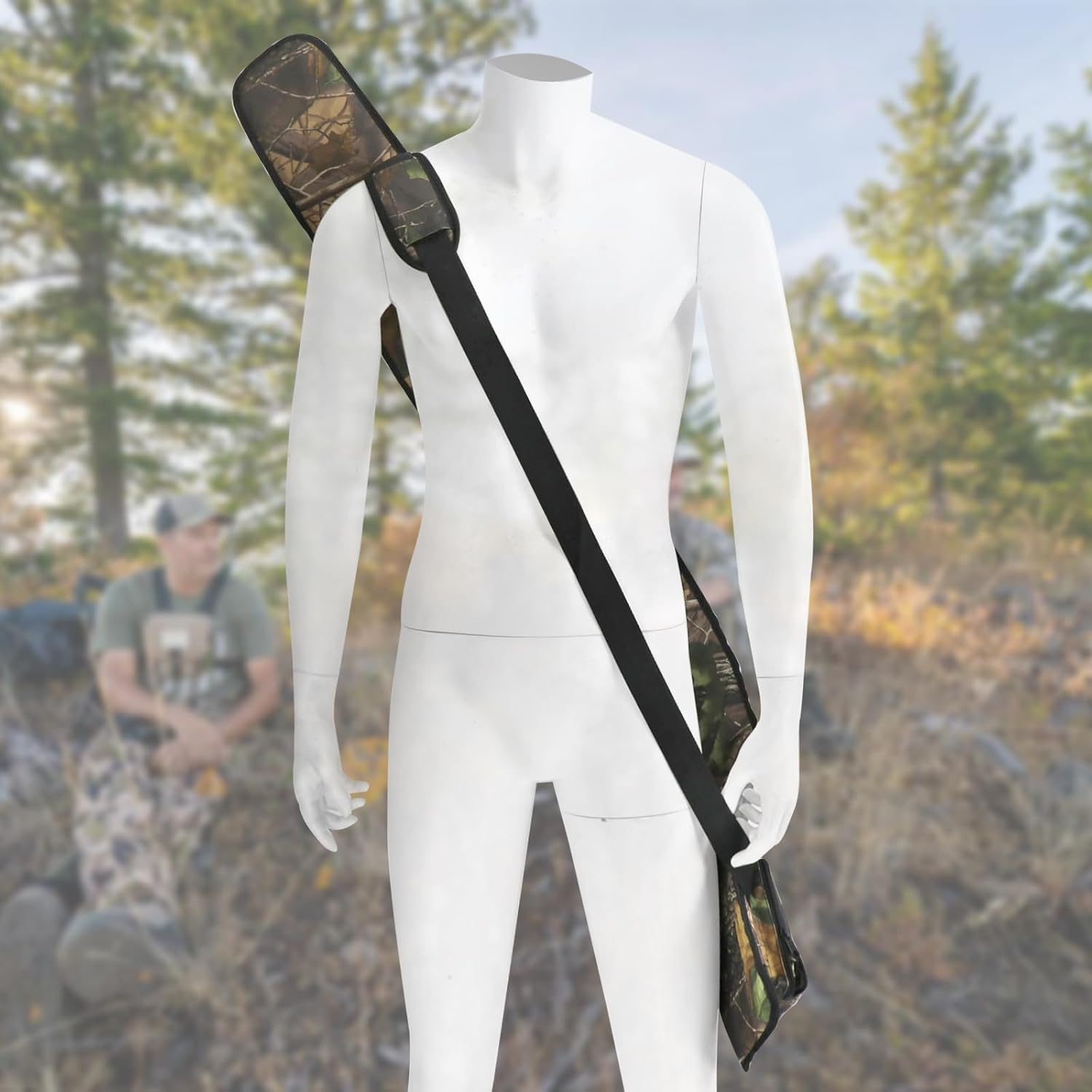 HUNTPAL 52" Soft Shotgun Case for Gun Rifle Storage and Transport, Water-Resistant Tactical Gun Bag with Zipper Closure, Adjustable Shoulder Strap, Carry Handle and External Accessory Pocket