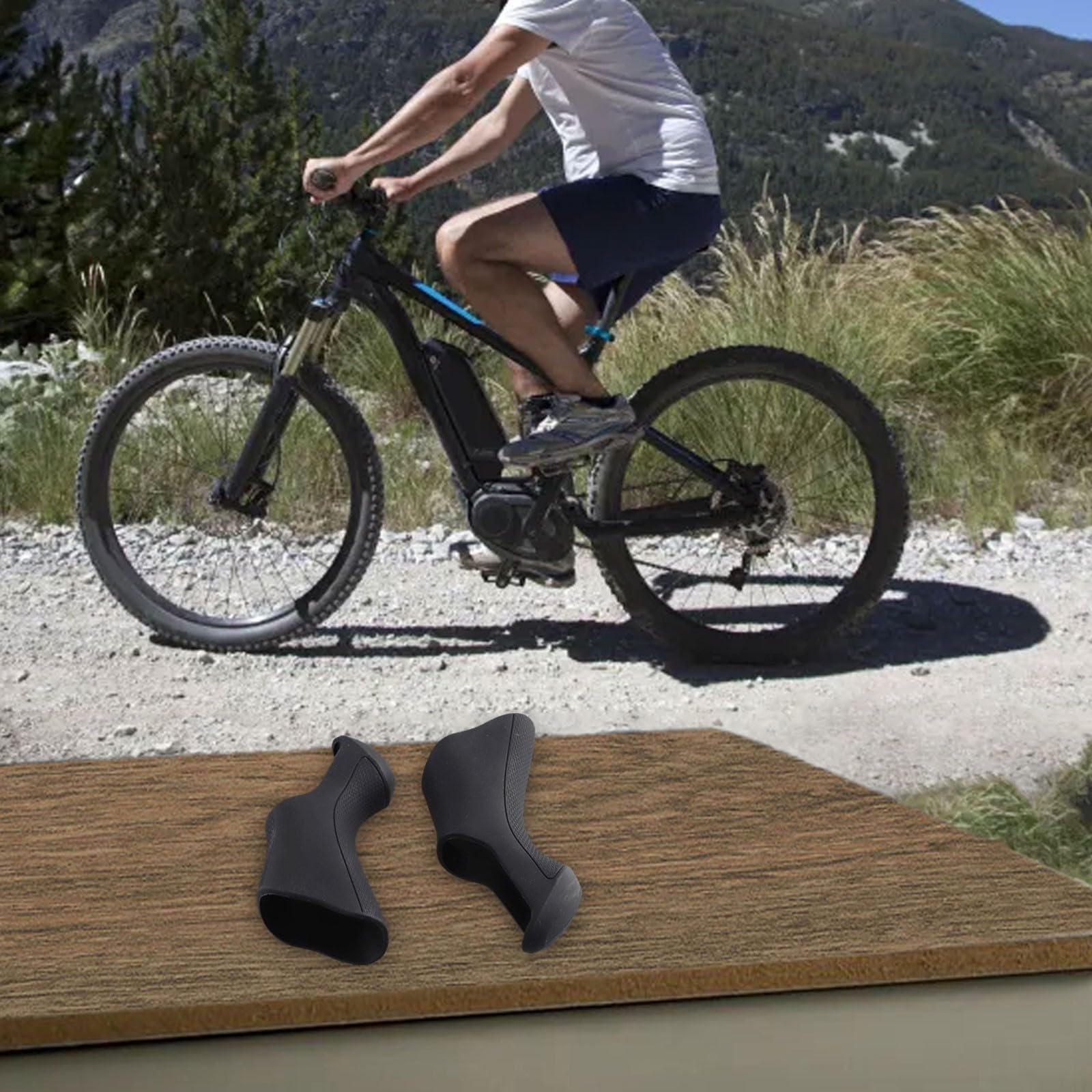 Copri leva del freno in gomma nera compatibile con ULTEGRA per DI2 ST-6870 Set di ricambio per biciclette da strada per un migliore controllo e comfort, adatto a tutte le condizioni atmosferiche di