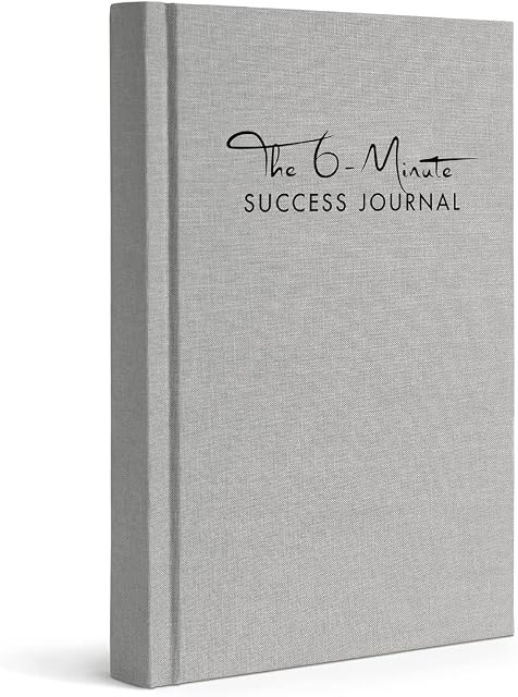 The 6-Minute Success Journal | Daily Planner for more Focus | A5 Organiser to Achieve your Goals with more Motivation and Mindfulness | Undated Business Planner
