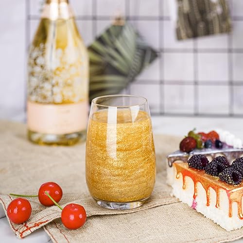 Vista 125 de NiHealth - Polvo comestible con purpurina brillante, polvo metálico, decoración de alimentos, espolvorear polvo brillante para bebidas, vino