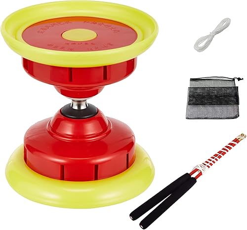 Diábolo de yoyo chino con sonido de silbato, triple rodamientos Diábolo, juguetes de malabarismo de yoyos chinos, diábolo colorido con palos de