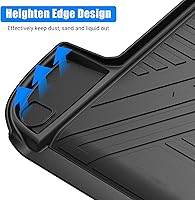 Vista 4 de Tapete para maletero de Toyota 4Runner 2010-2024 de 5 asientos, protector de maletero de automóvil para todo tipo de clima, alfombrilla protectora