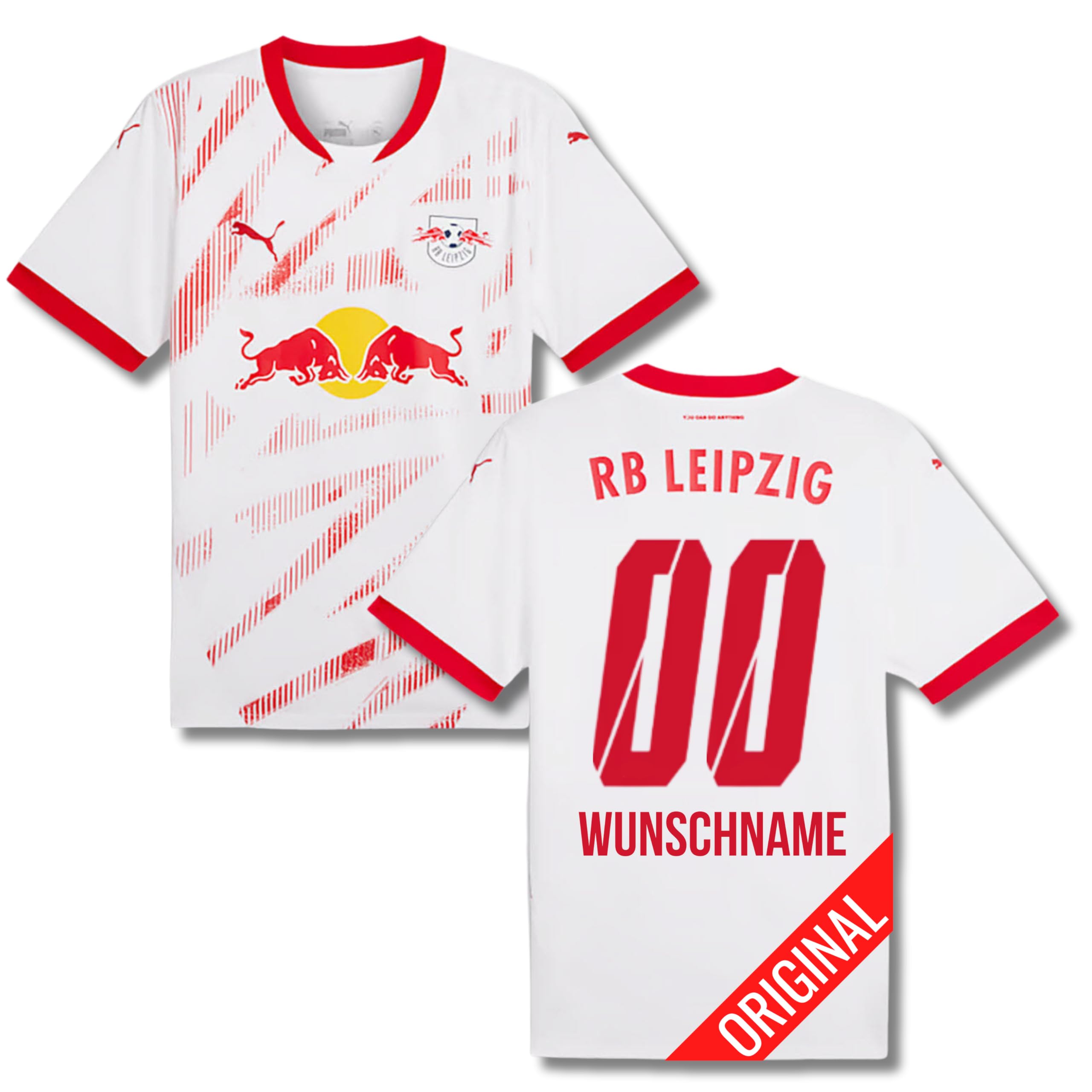 PUMA Original RB Leipzig Trikot Kinder [Home 24/25] Offizielles Leipzig Trikot [Spieler oder Personalisiert] Sportbekleidung Fussball Geschenke Jungen Mädchen Fußball Fanartikel Kinder