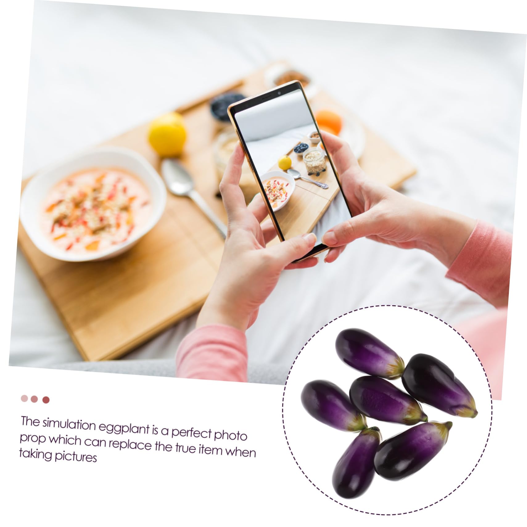 Alipis 2 Sätze Simulation Aubergine Bogus Plastikenten Gefärten Im Kindergarten Bastelbedarf Realistische Aubergine Gefälschte Aubergine Gemüsemodell Dekoratives Gemüse Schaum 6 Stück * 2