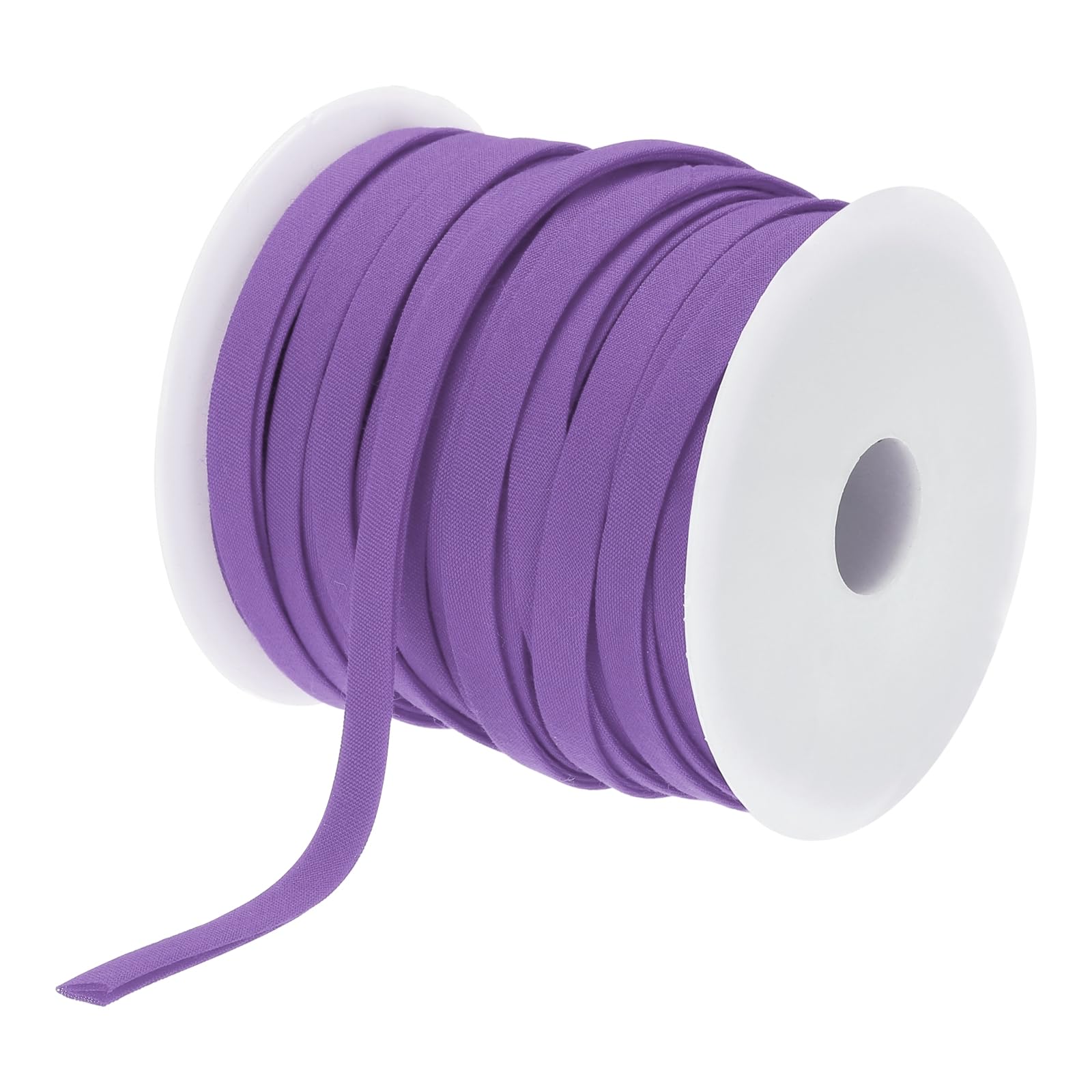 sourcing map 1/4" Double Fold Bias Tape Bulk Bias Tape,Dark Purple 25 Yards โ image 1