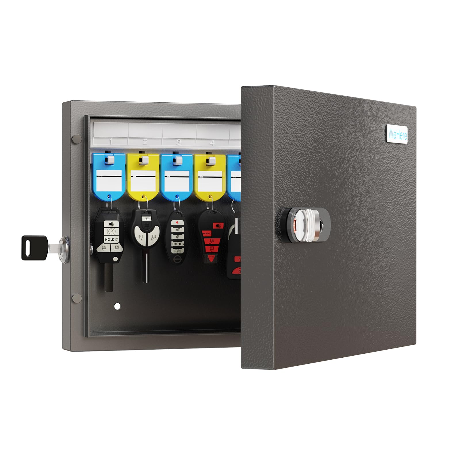 Amazon.com: WeHere Key Lock Box Wall Mount, 16 Key Cabinet