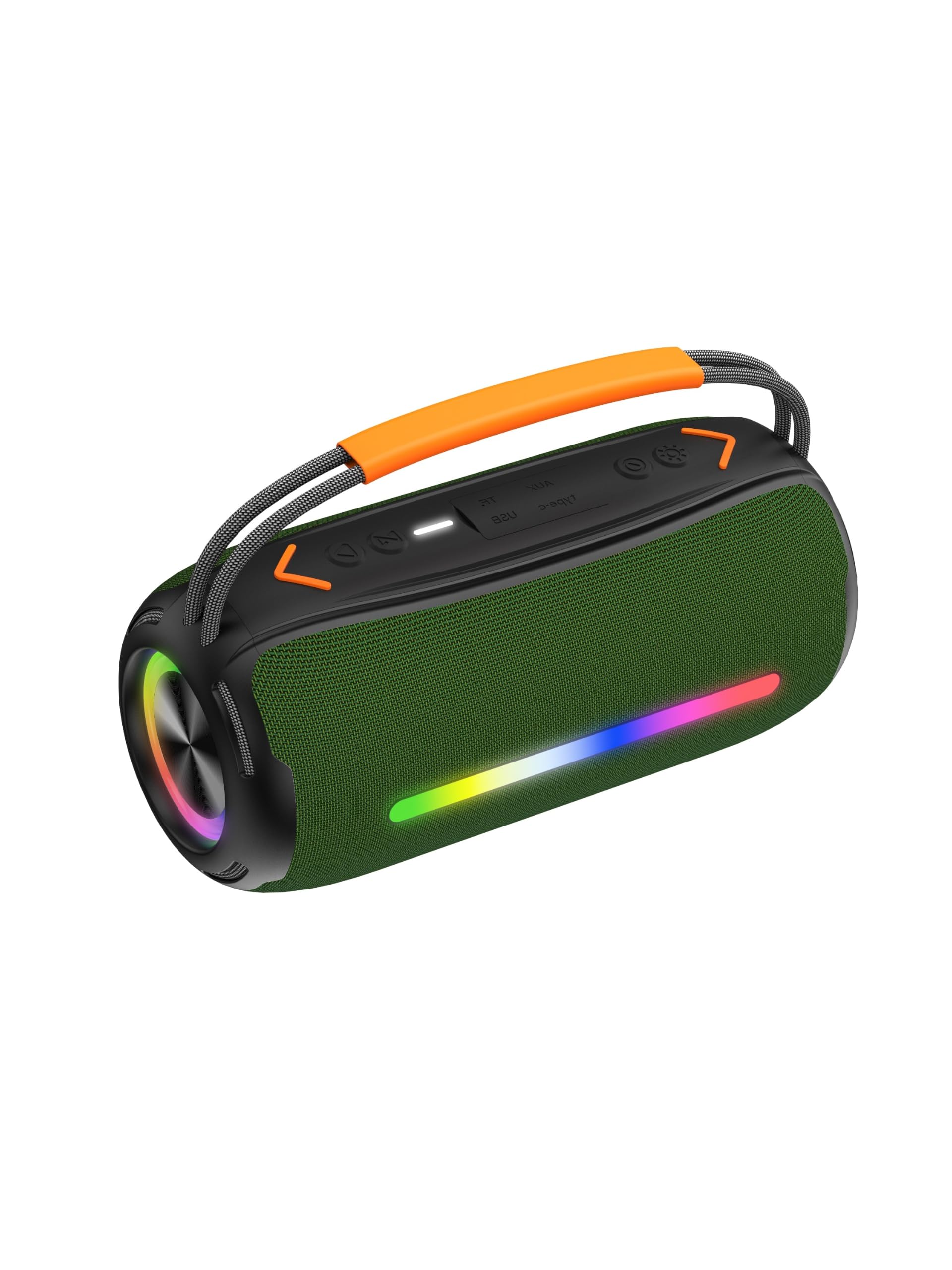 Altoparlante Bluetooth portatile con manico, potente scatola musicale da 40 W con doppi driver bassi, BT5.4/IPX7 impermeabile/30H, accoppiamento TWS/AUX/TF, altoparlante wireless per feste, attività