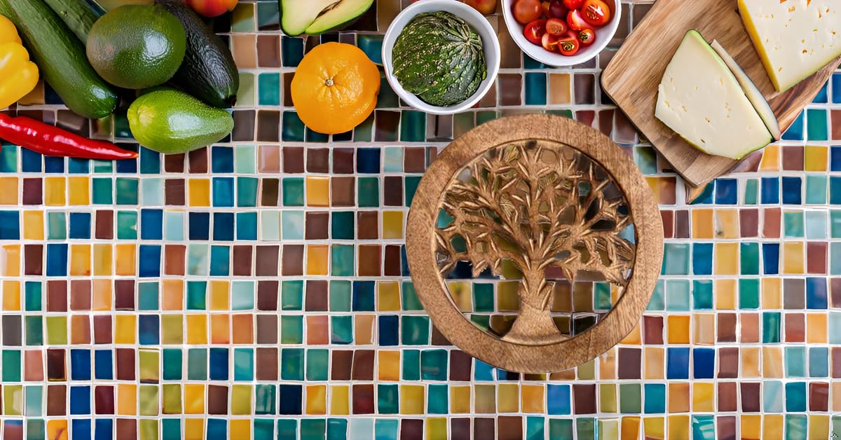 Dessous De Plat En Bois Fait à La Main Pour Plats Chauds, Plats Et Casseroles, Pour Cuisine Et Salle à Manger, Décoration De Table, Résistant à La Chaleur, Sculptures Décoratives Rustiques, 20