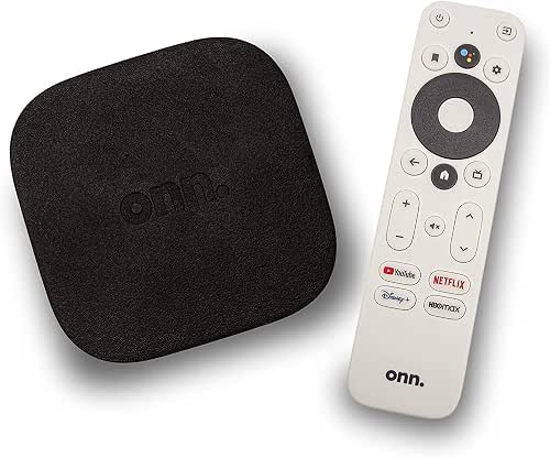 ONN Android TV 4K UHD Streaming Device with Voice Remote