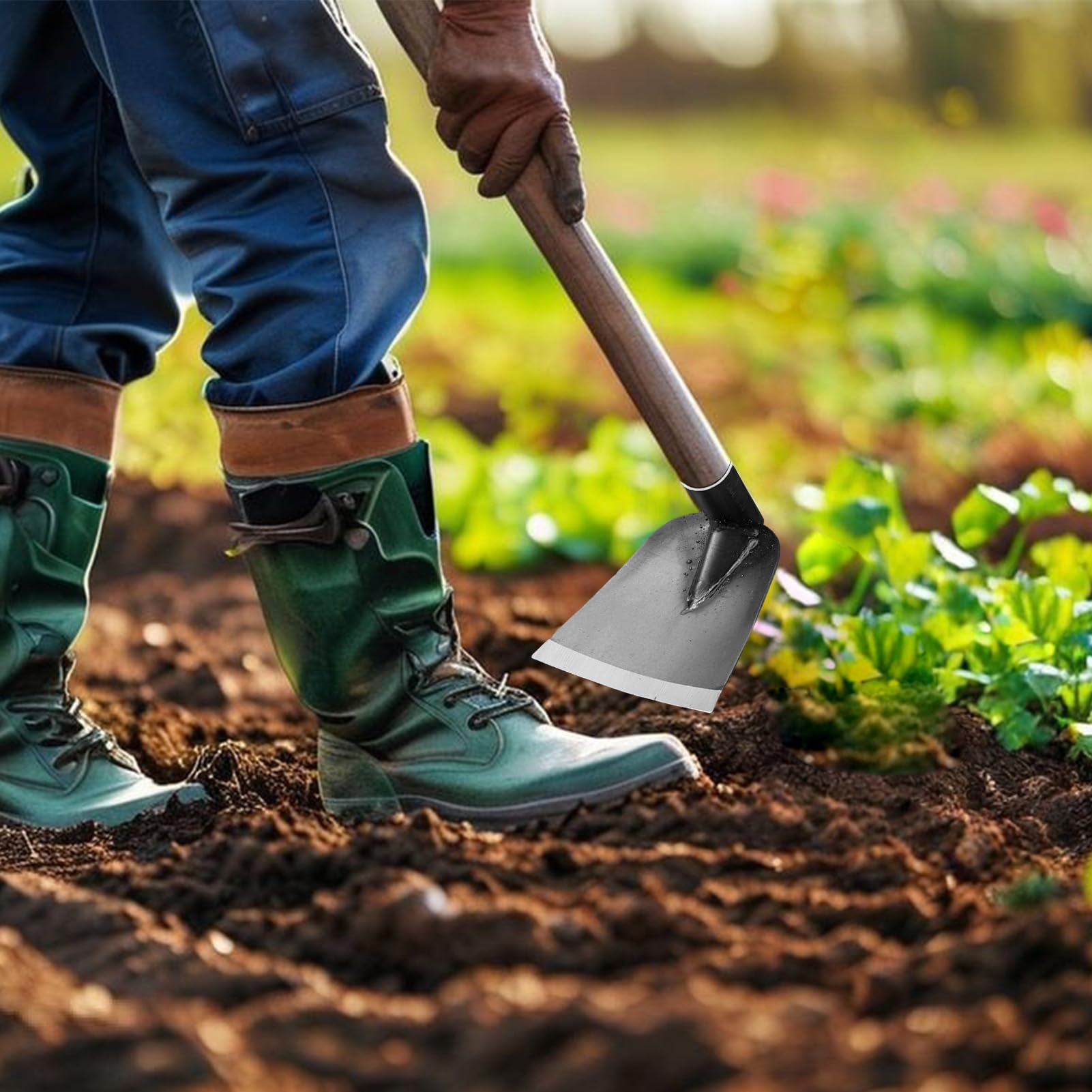 Gartenhacke Zur Unkrautentfernung, Garten Hackenkopf Für Blumenbeet Unkrautjäten, Handwerkzeug Grabgabel Boden Lockern Haus Gartenrasen