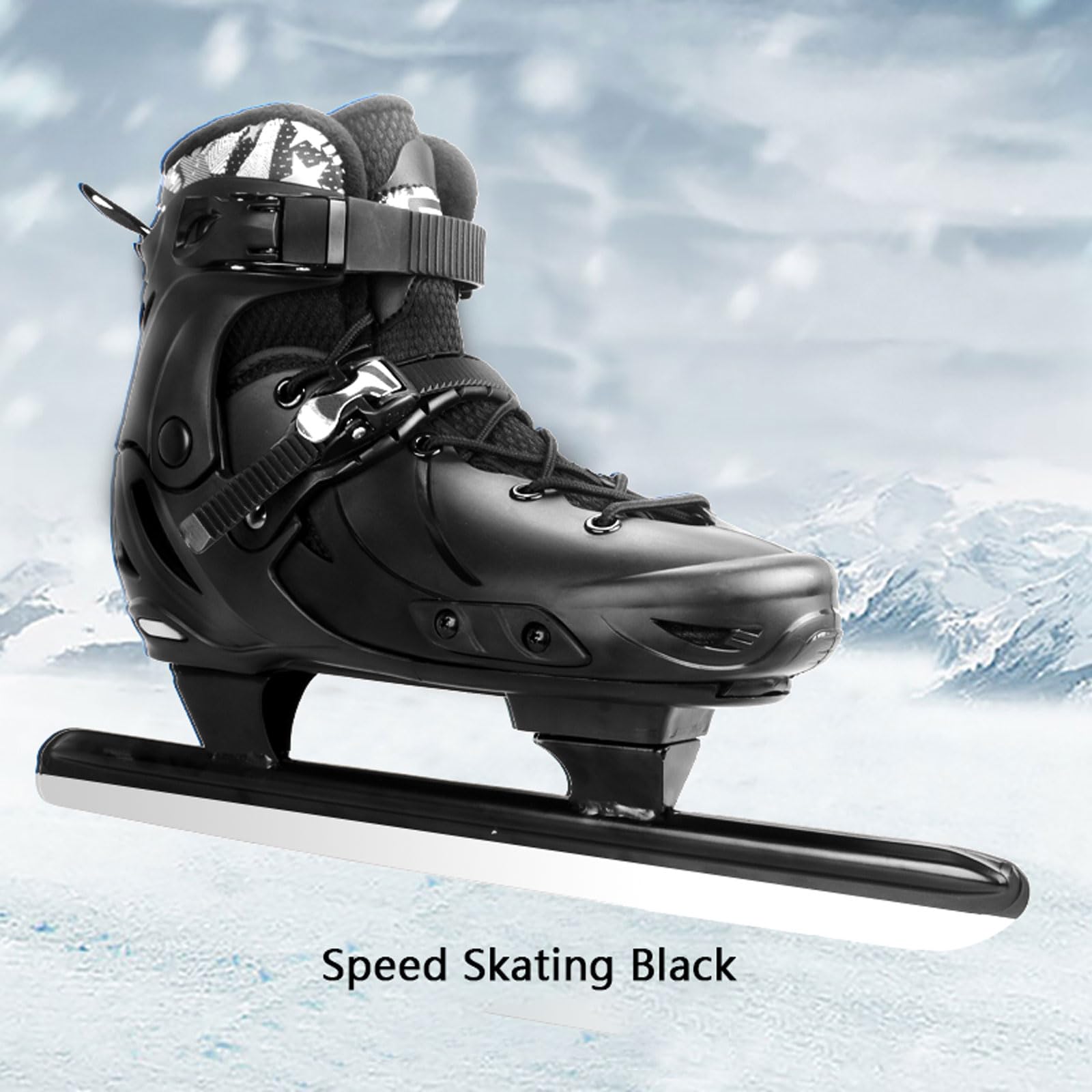 Patines De Hielo,Patines de Hielo Profesionales para Adultos,Ajustable 4 rangos de Tallas,de Bloqueo Push-Lock,Adecuado para Pistas de Patinaje sobre Hielo y Exteriores.