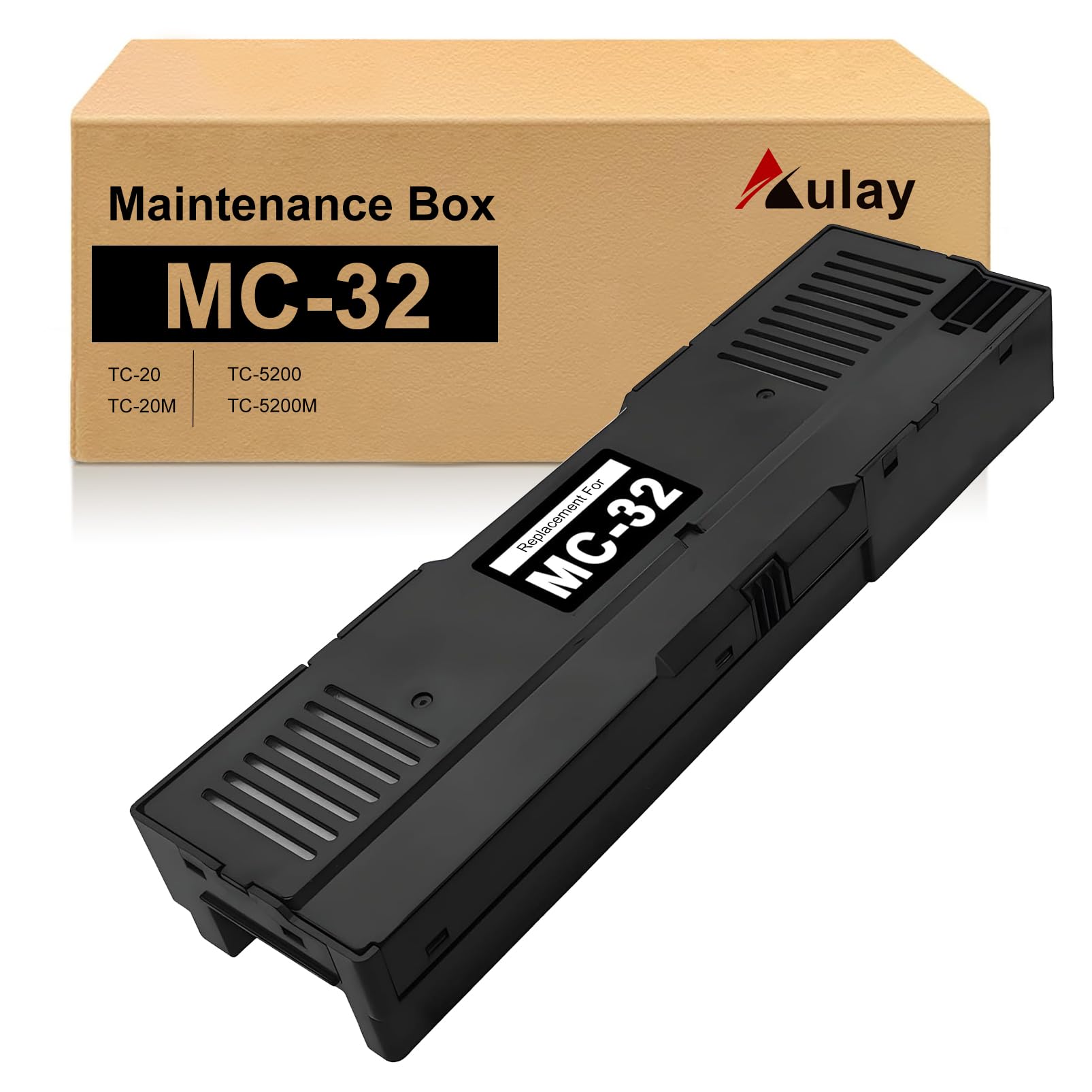 MC-32 Maintenance Cartridge Replacement for Canon Imageprograf TC-20 TC-20M TC-5200 TC-5200M, Upgraded MC32 Ink Maintenance Box Ink Waste Tank