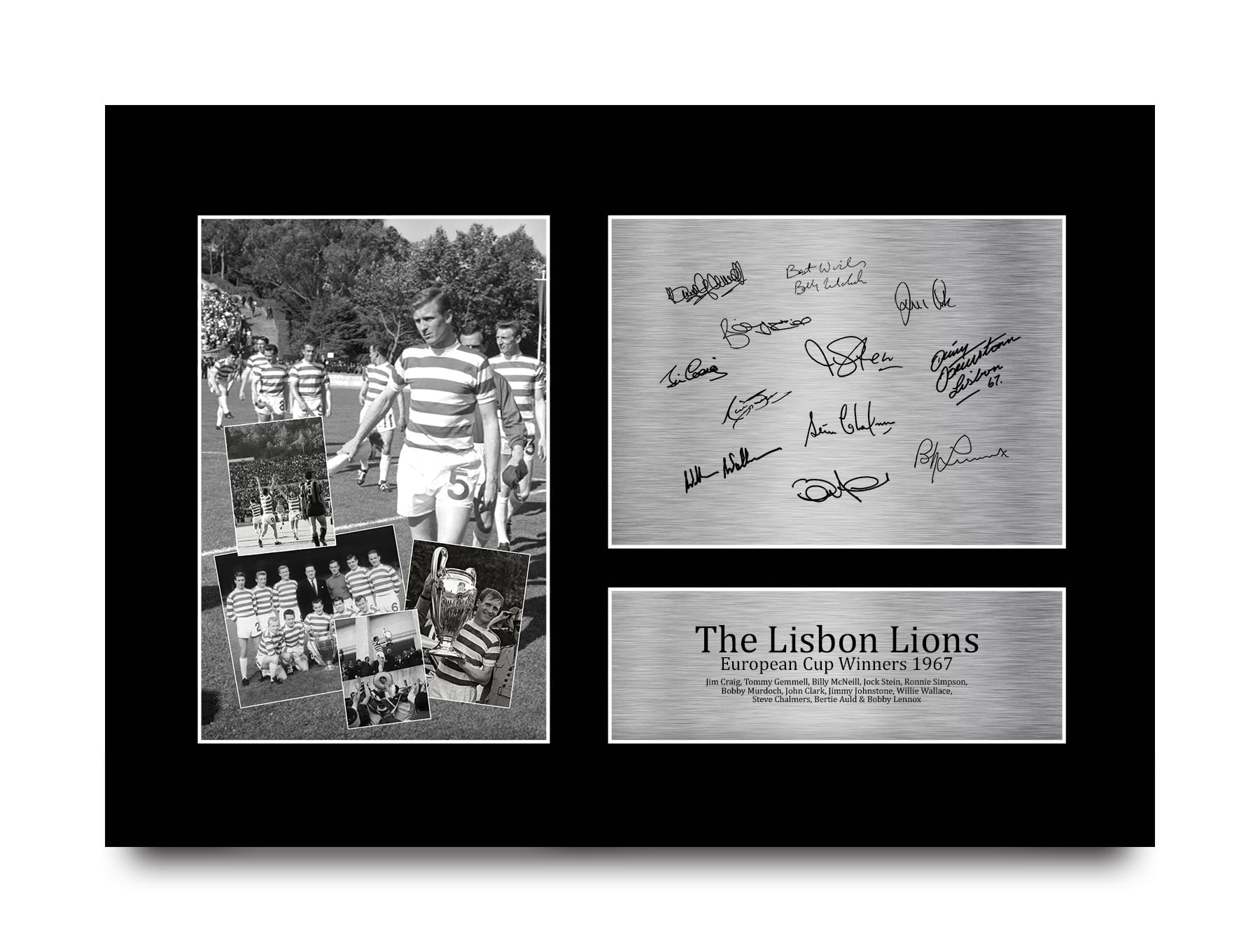 HWC Trading A4 The Lisbon Lions Celtic 1967 European Cup Winners Printed Memorabilia Signed Autograph Photograph Display for Football Fans and Supporters - A4-picture-47