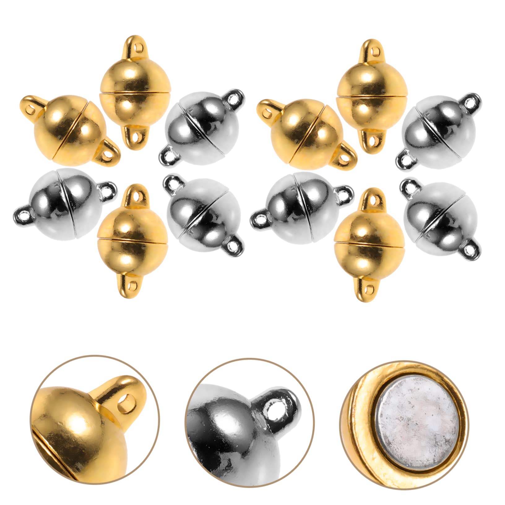 VILLCASE 60 Stk Magnetschnalle Zur Zubehörbefestigung Magnetverschlüsse Für Schmuck Schließe Schmuckverschlüsse Armbandverschlüsse Und Verschlüsse Handbuch Magnetisch Halskette