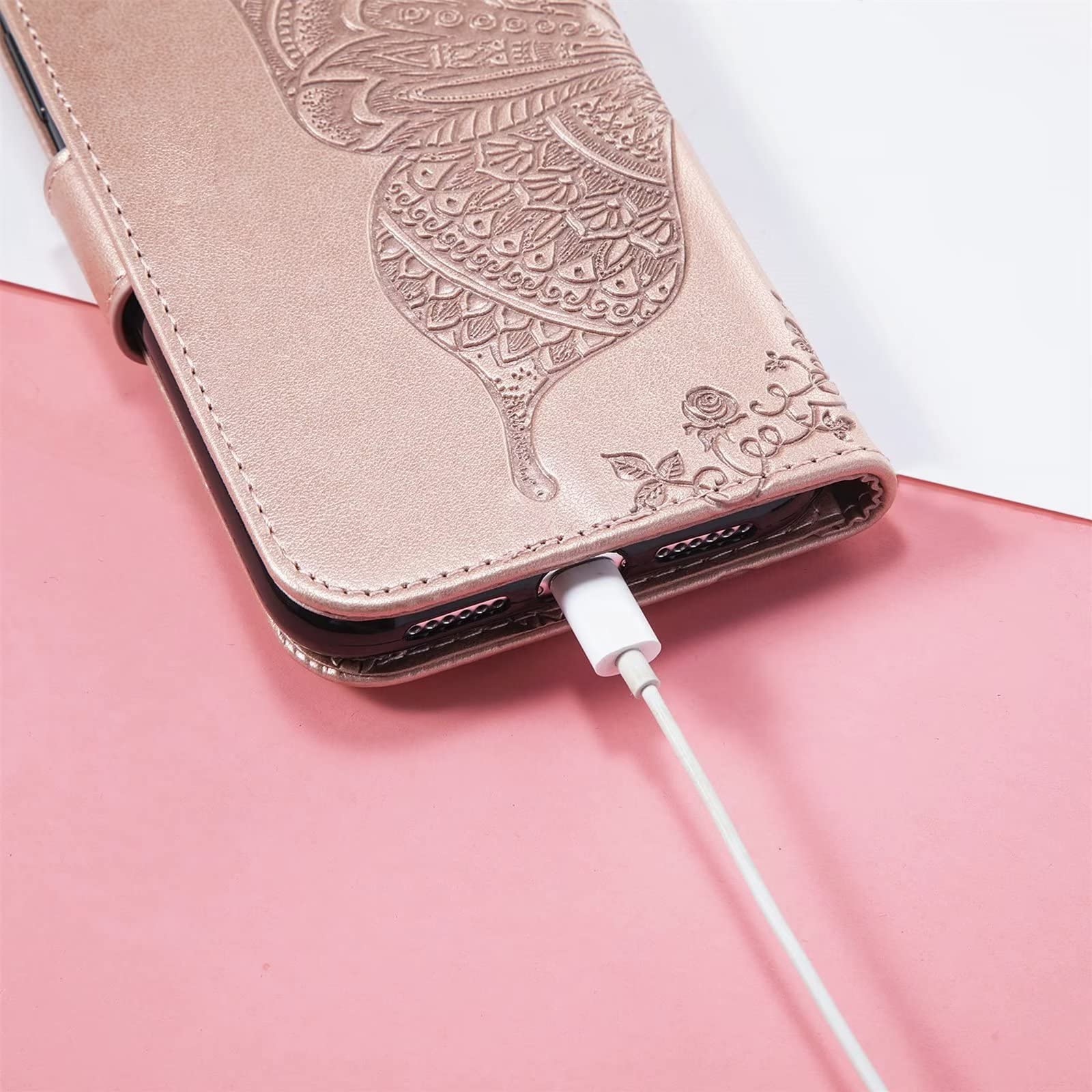Per Oppo A76 Custodia,Sottile Pelle Portafoglio Libro